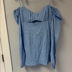 NWT Rumer Off the Shoulder Cotton Mini Dress